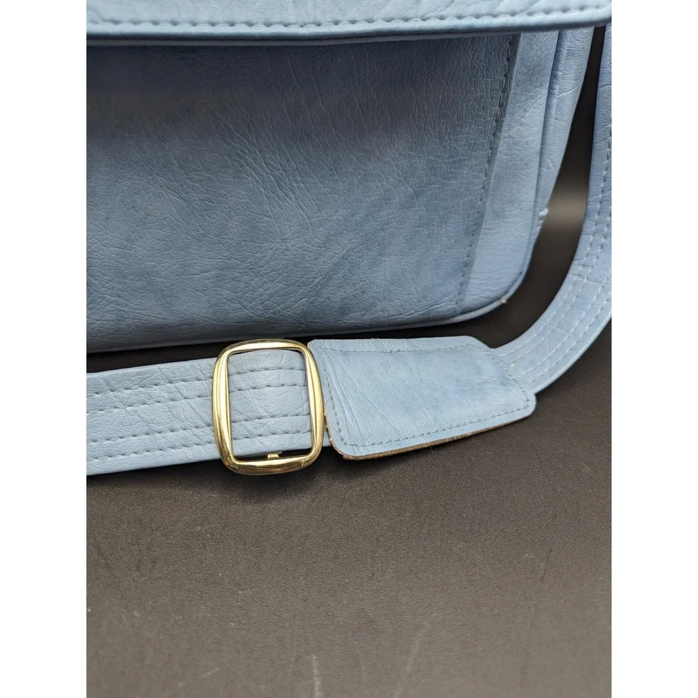 VTG Samsonite Light Blue Carry On Bag Cordoba Travel Luggage Overnight 12X14X6